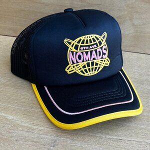 FRED SEGAL MITCHELL & NESS 6TH AVENUE NOMADS BLACK TRUCKER HAT NEW